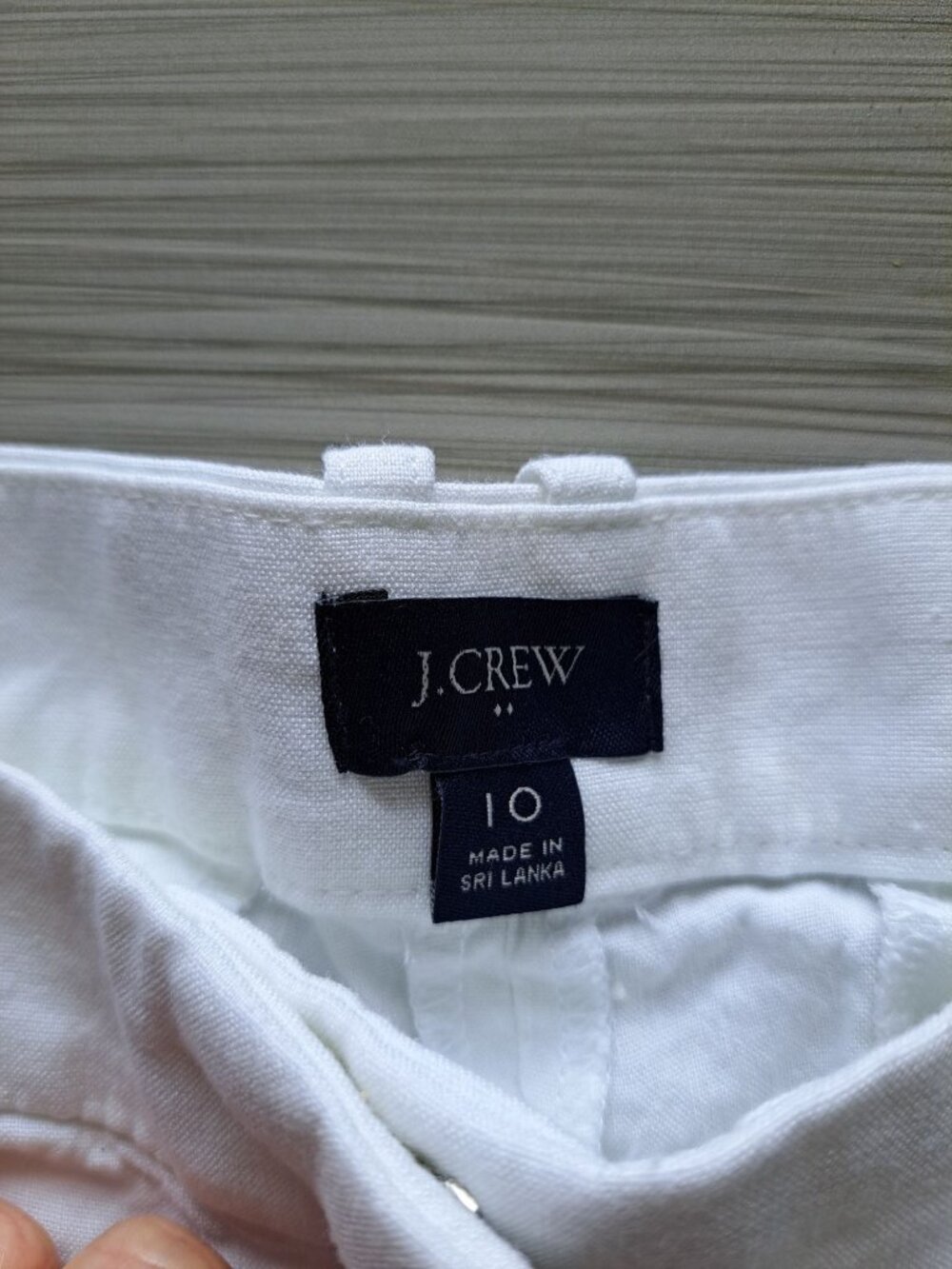 J. Crew White Linen Bld Wide-Leg Pants 10 Women's Flowy Summer Vacation Beach - Picture 2 of 13
